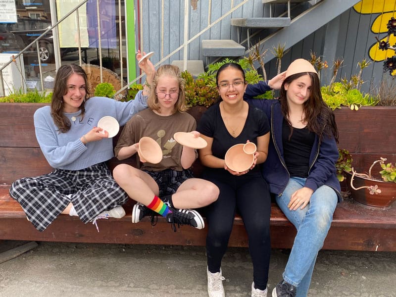Girls on a Bench
